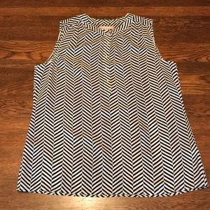 Banana Republic Striped Silk Tunic
